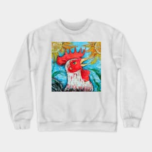 Happy Cheery Red Rooster Crewneck Sweatshirt